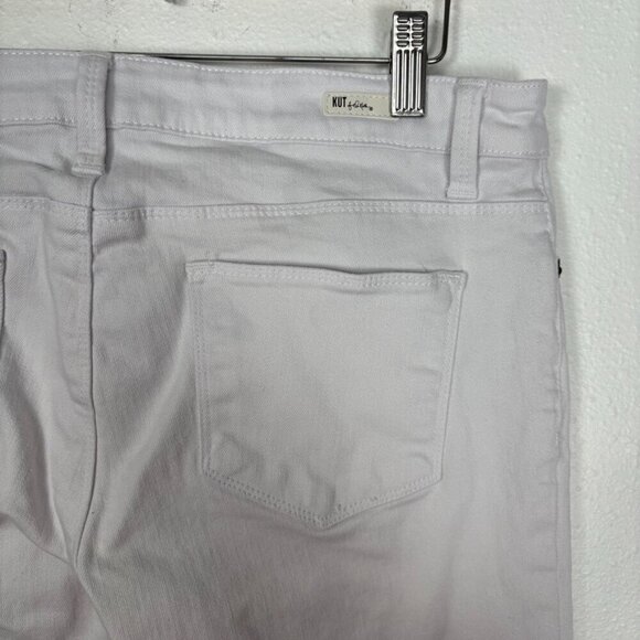 Kut from the Kloth CHRISSY White Minimalist Bohemian Flare Pants Size: 8 - Picture 11 of 13